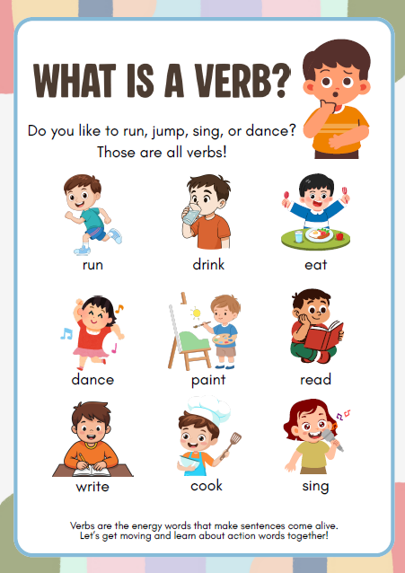 Action Words Adventure | 1st grade-2nd grade