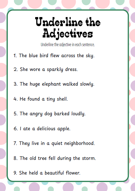 Adjectives Around Me | 3rd-4th grade