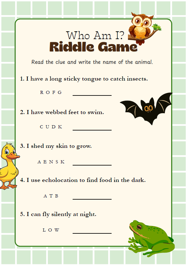 Wildlife Explorers | Ages 6–8 years