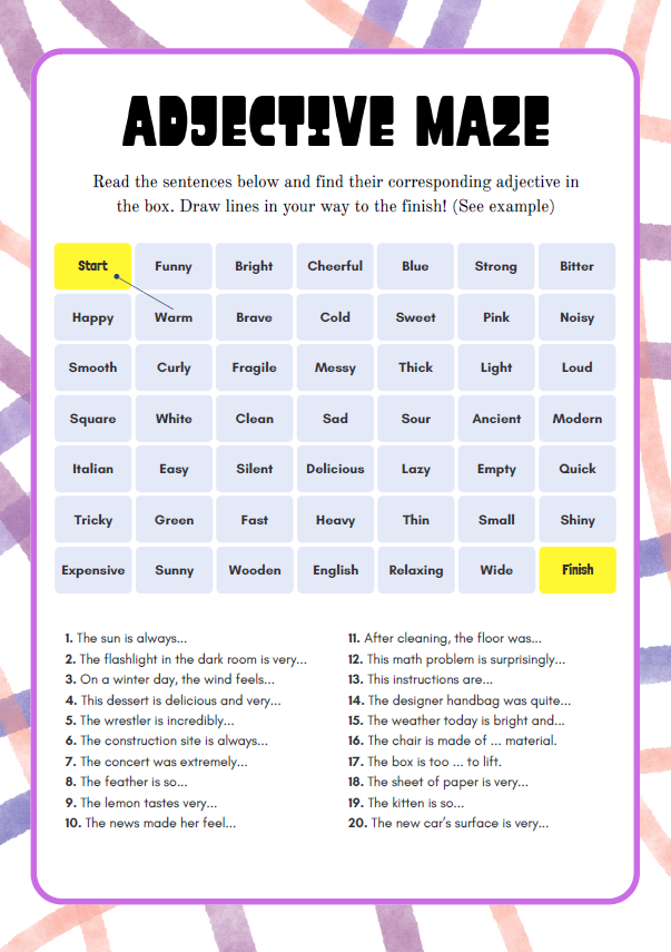 Adjectives Around Me | 7th–8th Grade