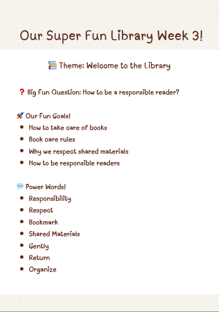 The Magic of Libraries – Week 3 | Ages 3–5