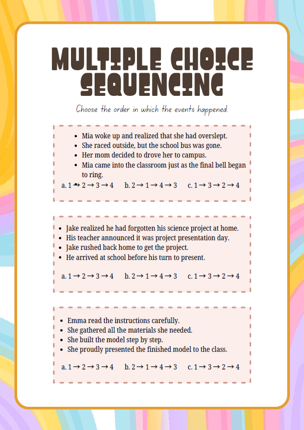 Story Sequencing & Retelling | 5th–6th Grade