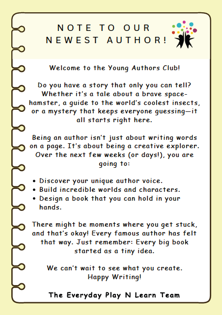 Young Authors Club | Ages 6+