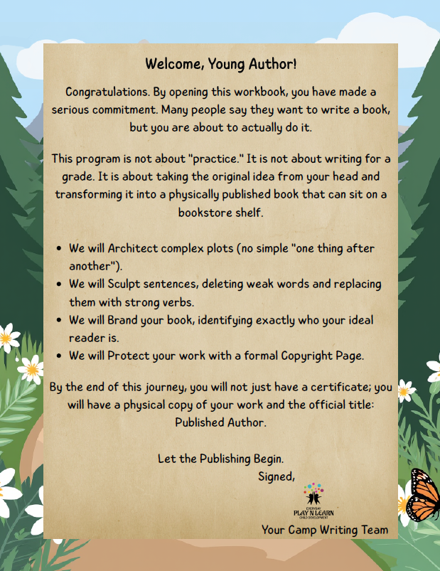Young Author’s Summer Camp - 7-Week Publishing Experience | Senior