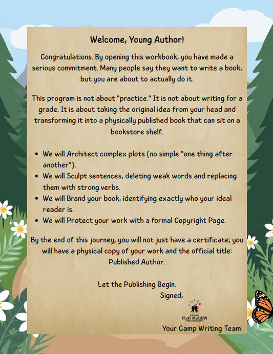 Young Author’s Summer Camp - 7-Week Publishing Experience | Senior