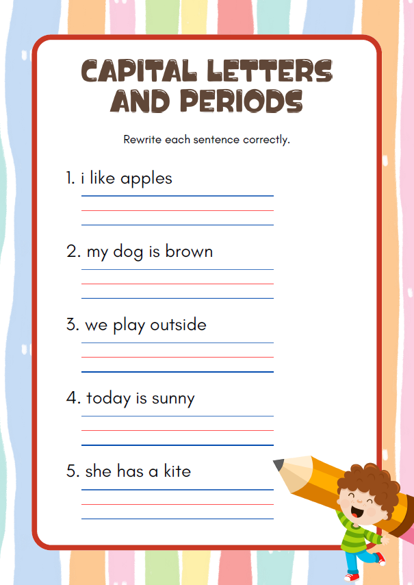 Writing Simple Sentences | Grades 1–3
