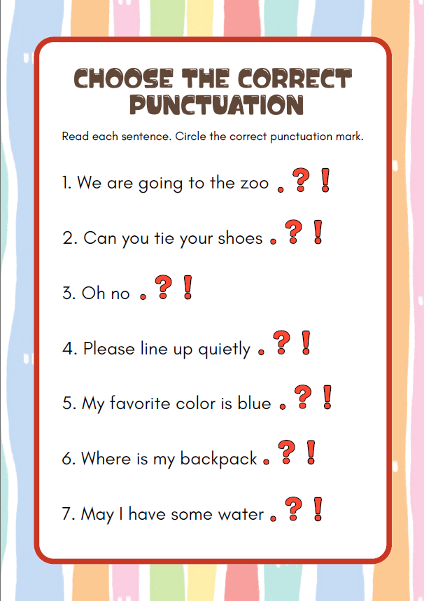 Writing Simple Sentences | Grades 1–3