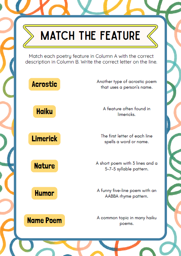 Poetry Exploration | Grades 3–5