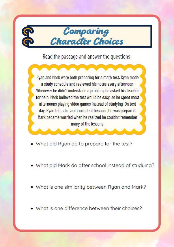 Compare & Contrast Characters | Grades 3–5
