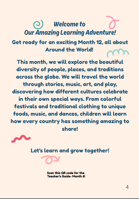 Preschool: Around the World – August Edition | Ages 3-5