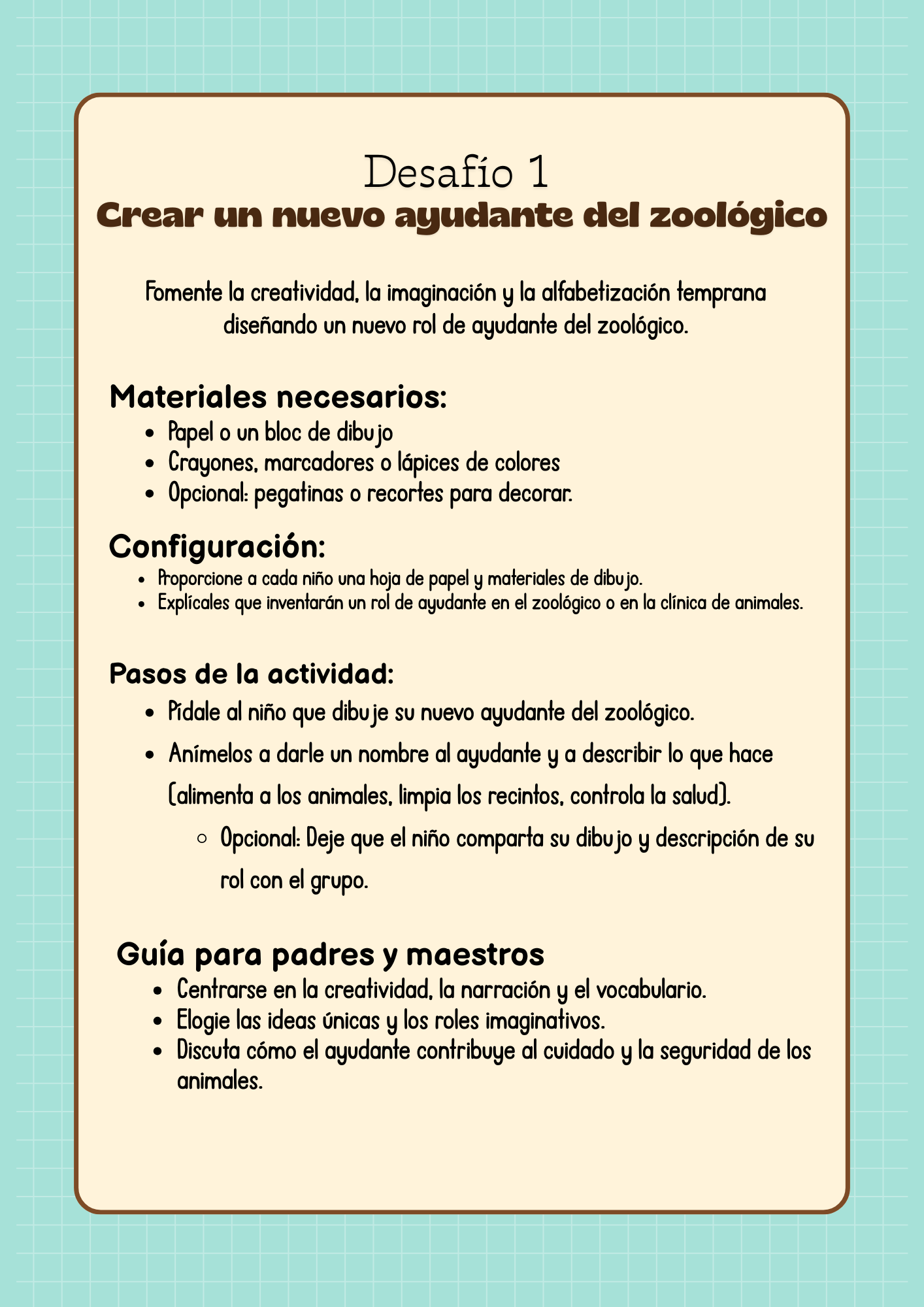 Serie de Aprendizaje de Aventuras en el Zoológico