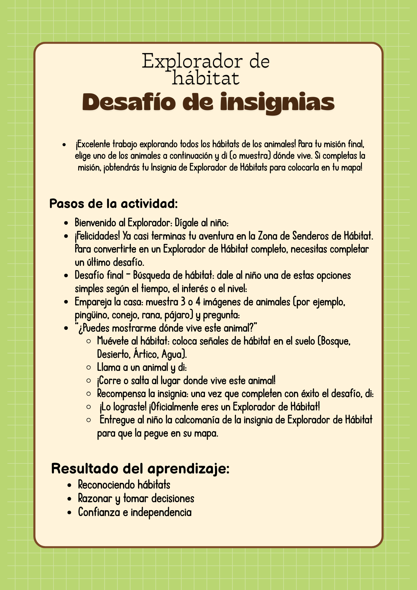 Serie de Aprendizaje de Aventuras en el Zoológico