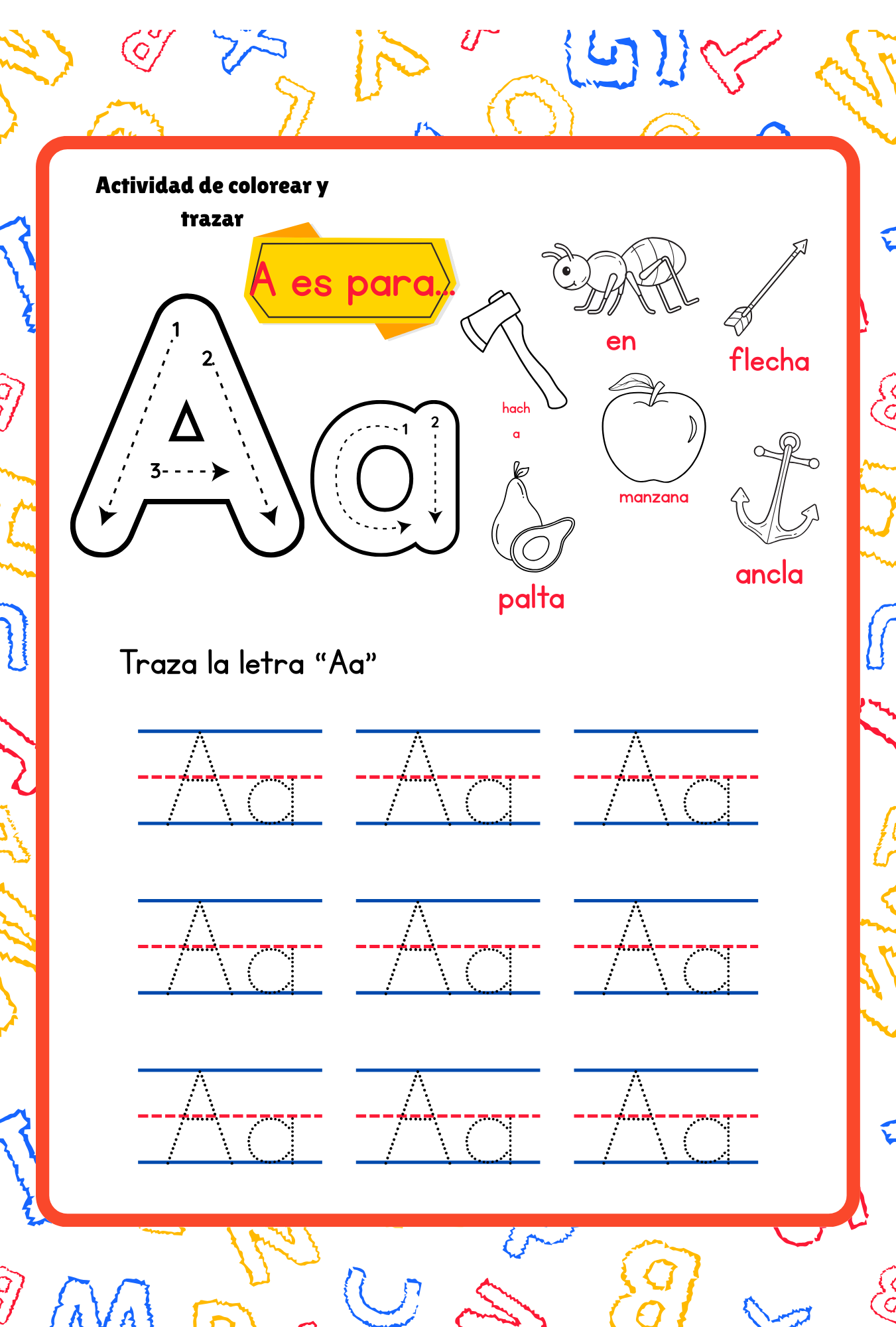 Spanish Version of Serie de aprendizaje temático: Alfabeto