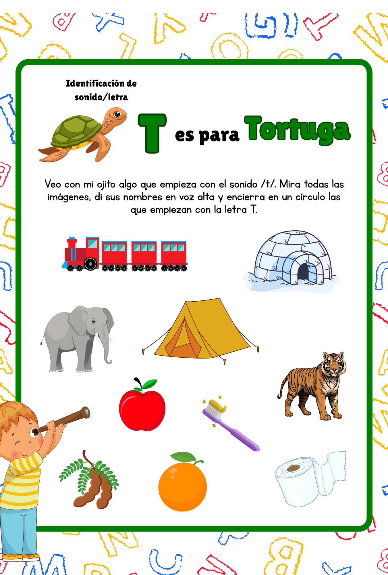 Spanish Version of Serie de aprendizaje temático: Alfabeto